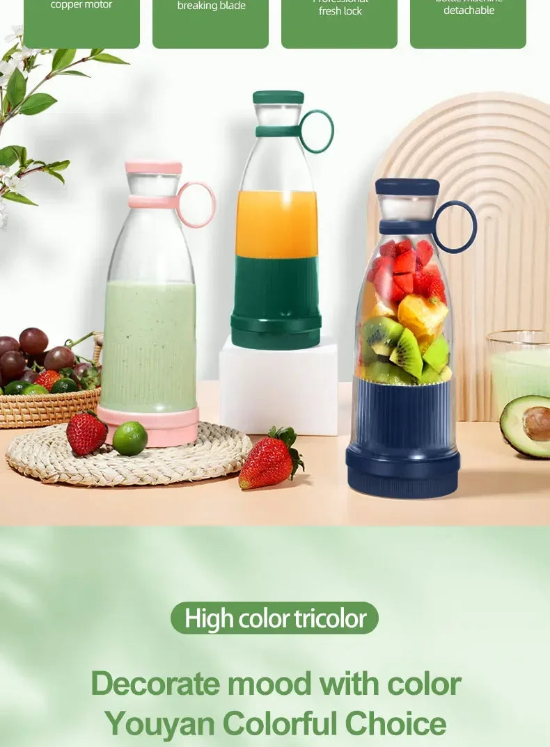 Portable Blender: USB-C Rechargeable Personal Juicer