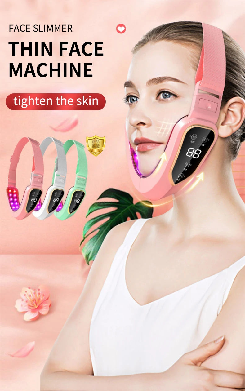 LED V-Face Lifting Massager – Photon Therapy & EMS Slimming Tool