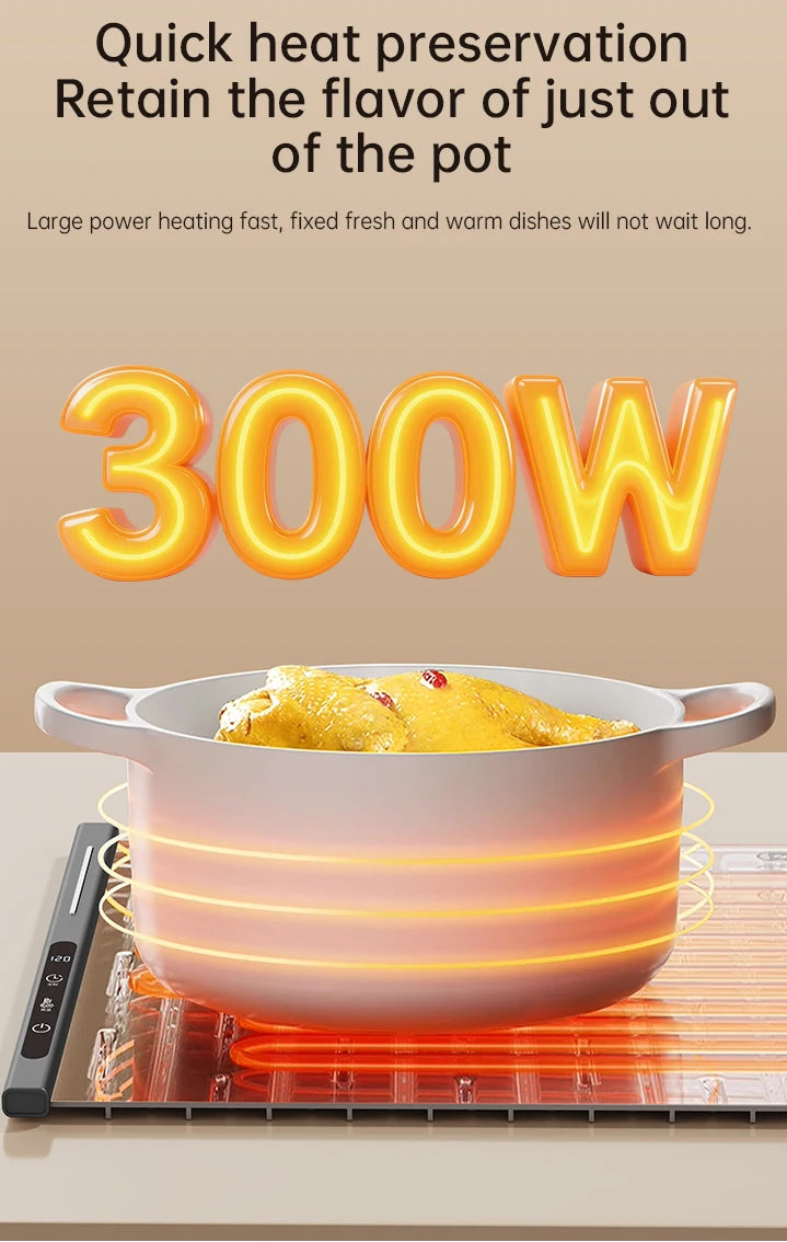 Modern Hostess Smart Electric Warming Tray: Portable, Fast-Heating Food Mat