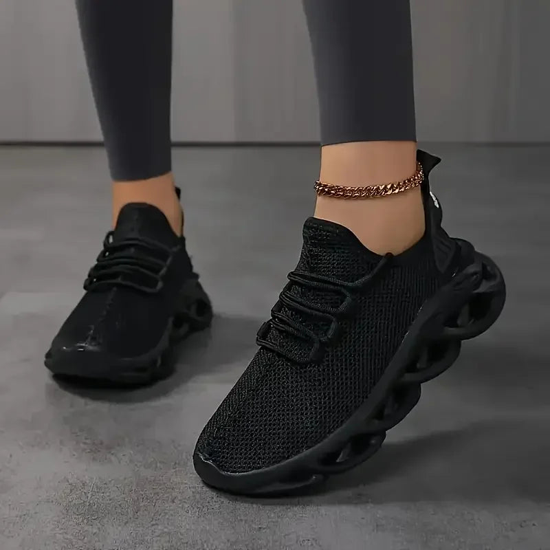 Unisex Breathable Mesh Sneakers with 3cm Height Advantage
