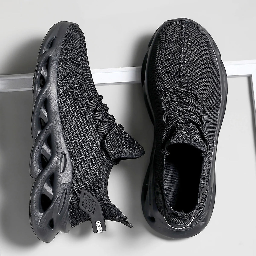 Unisex Breathable Mesh Sneakers with 3cm Height Advantage