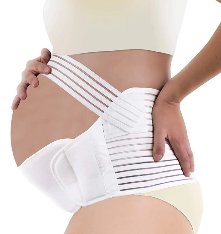 Adjustable Maternity Belly Band for Pregnancy – Lower Back & Abdomen Support Belt for Pain Relief