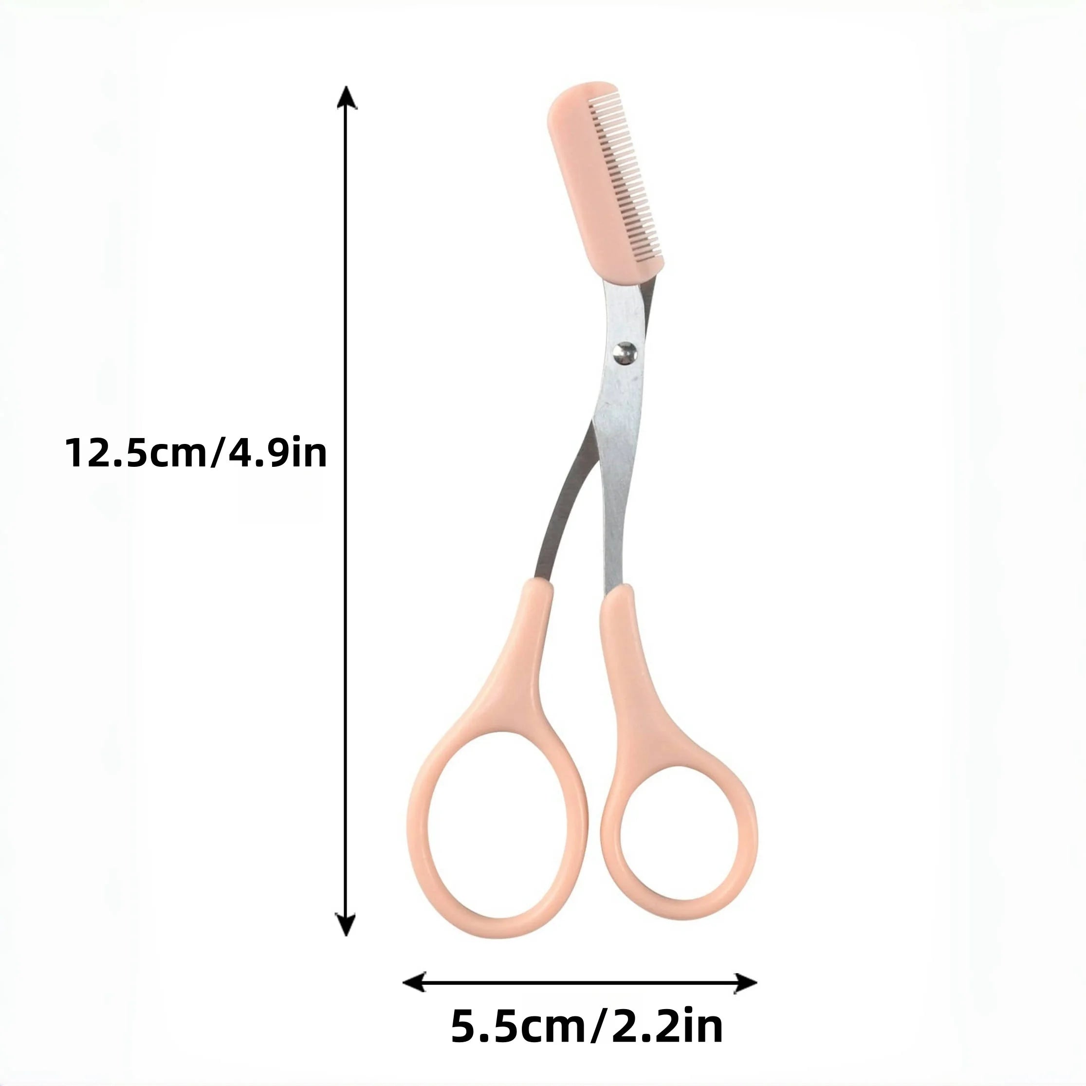 Brow Duo | Stainless Steel Grooming Scissors for Flawless Brows
