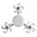Drone-Design Silent Ceiling Fan Light | Dimmable 3-Color LED & E27 Base with Remote Control