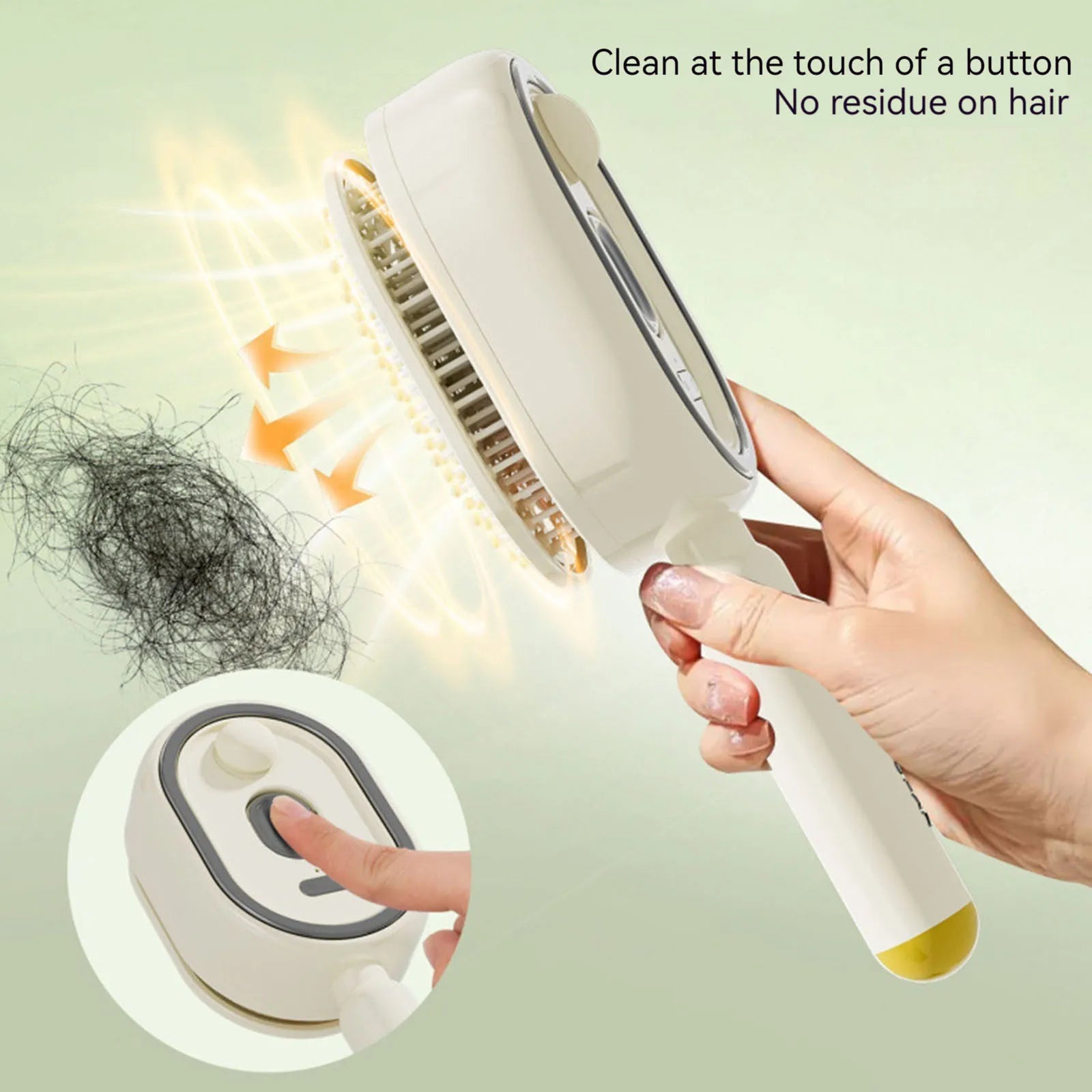 Electric Steam Hair Brush with Water Spray – USB-C Rechargeable Detangling & Anti-Frizz Brush