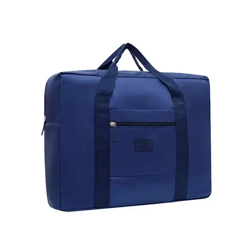 Foldable Carry-On: Water-Resistant Overnight Bag with Trolley Sleeve