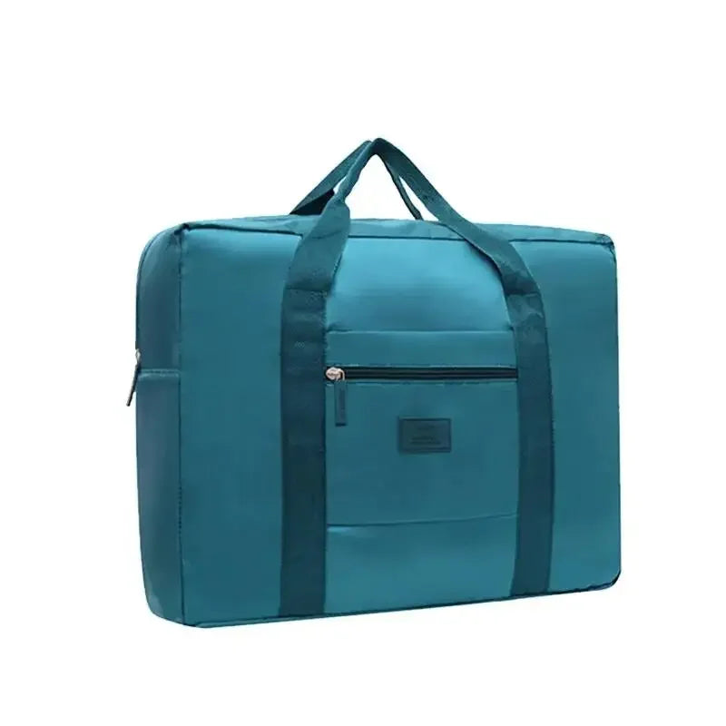 Foldable Carry-On: Water-Resistant Overnight Bag with Trolley Sleeve