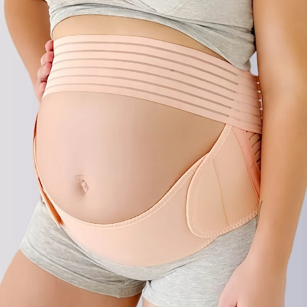 Adjustable Maternity Belly Band for Pregnancy – Lower Back & Abdomen Support Belt for Pain Relief