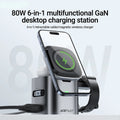 6-in-1 Desktop Power Hub: 15W Magnetic Wireless + PD65W Fast Charge