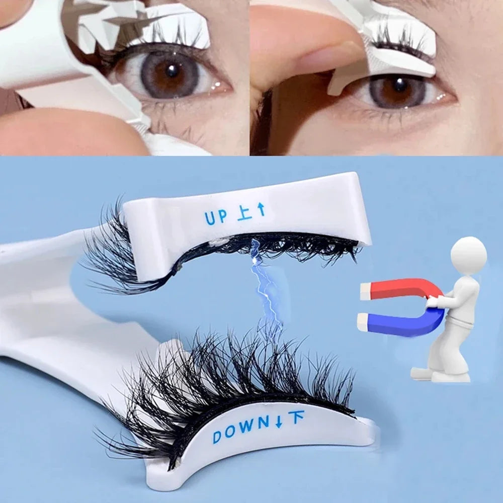 The 5-Second Lash Master: Magnetic Tweezer & Curler for 3D Mink Lashes