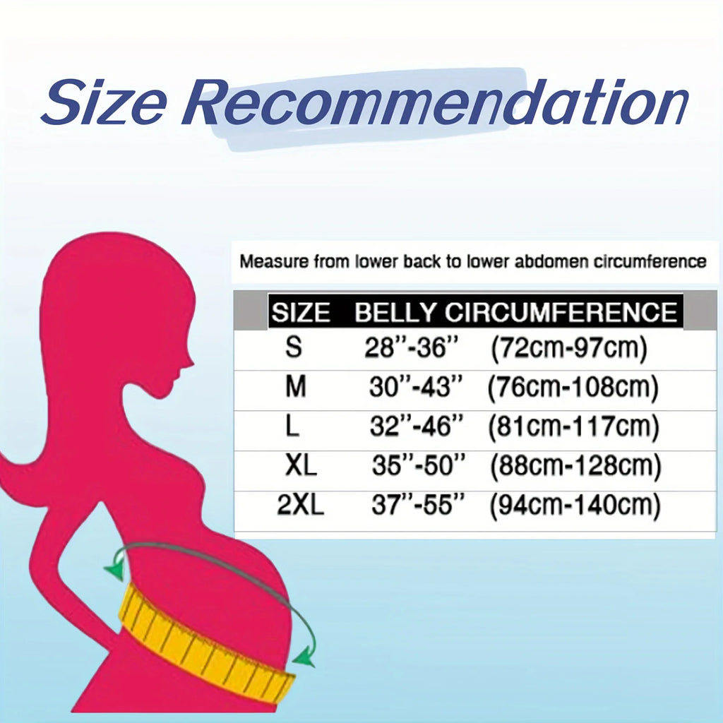 Adjustable Maternity Belly Band for Pregnancy – Lower Back & Abdomen Support Belt for Pain Relief