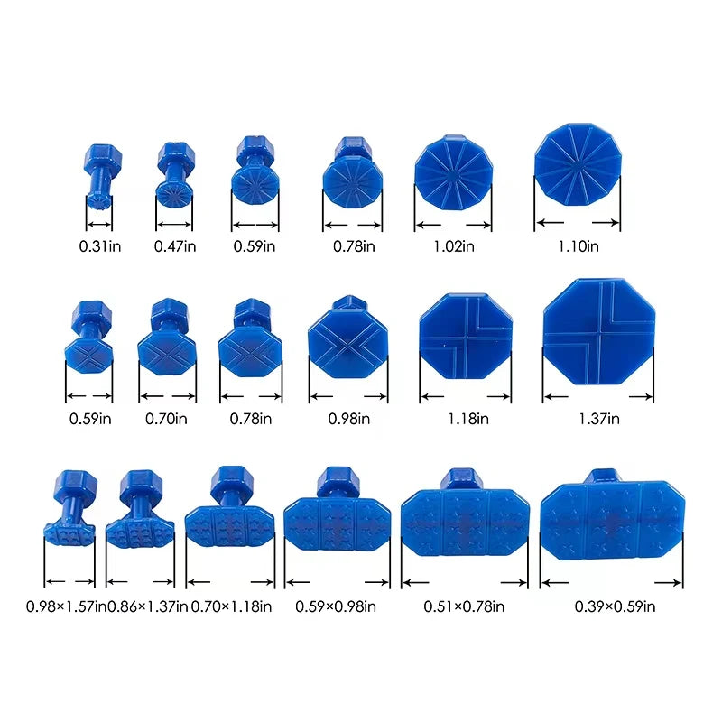 Paintless Car Dent Repair Kit – T-Handle Puller with 18 Professional Glue Tabs