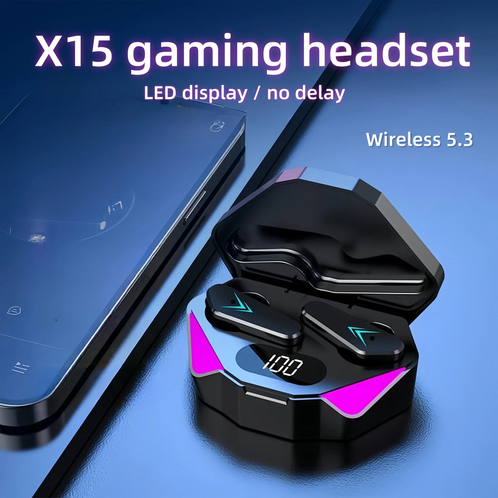 Wireless Bluetooth 5.3 Earbuds with Smart LED Power Display