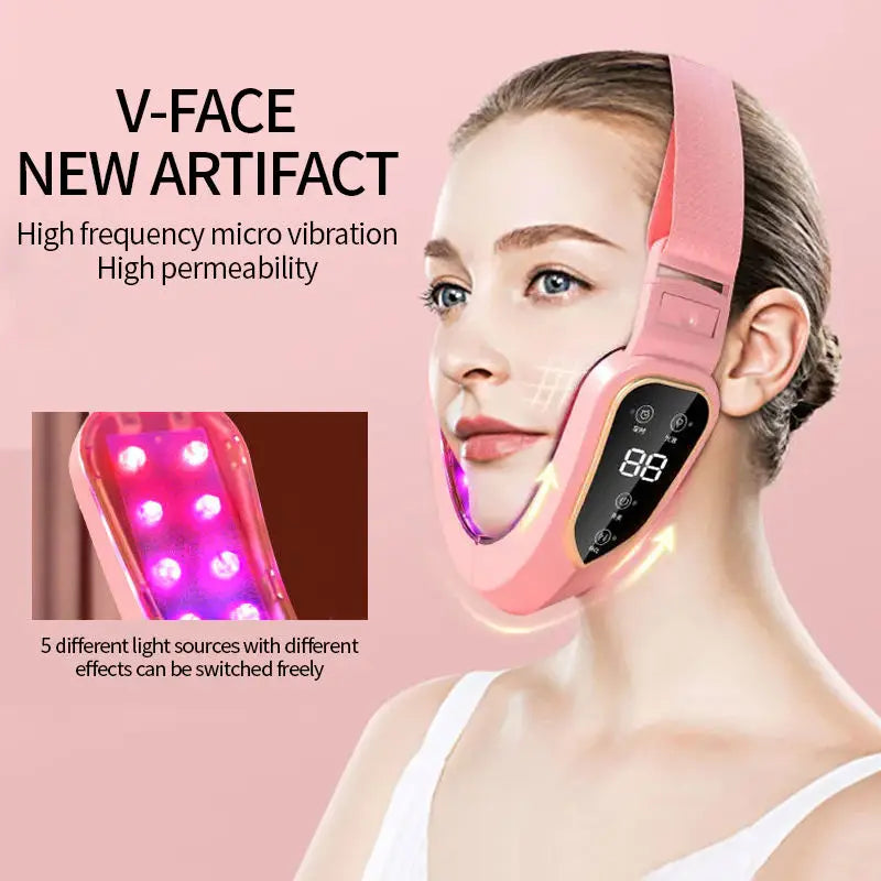LED V-Face Lifting Massager – Photon Therapy & EMS Slimming Tool