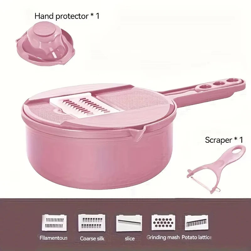 One minute Salad Slicer: 9-in-1 Multi-Functional Vegetable Cutter & Grater