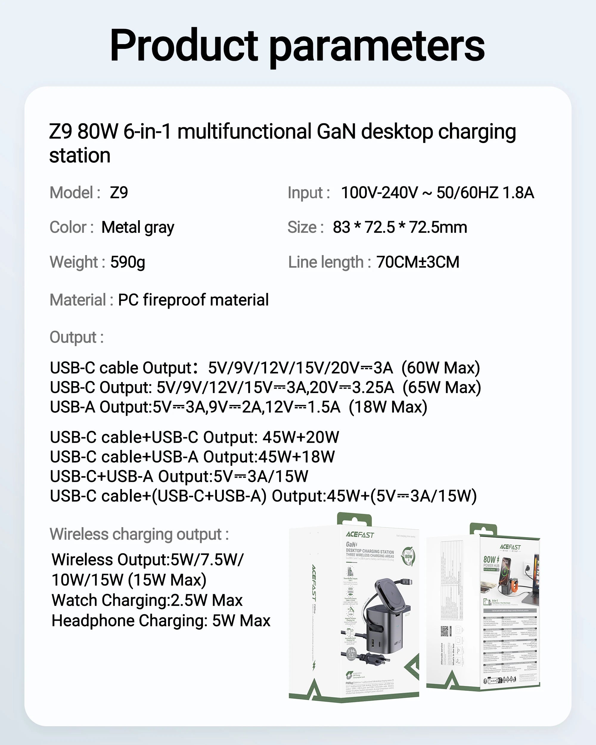 6-in-1 Desktop Power Hub: 15W Magnetic Wireless + PD65W Fast Charge
