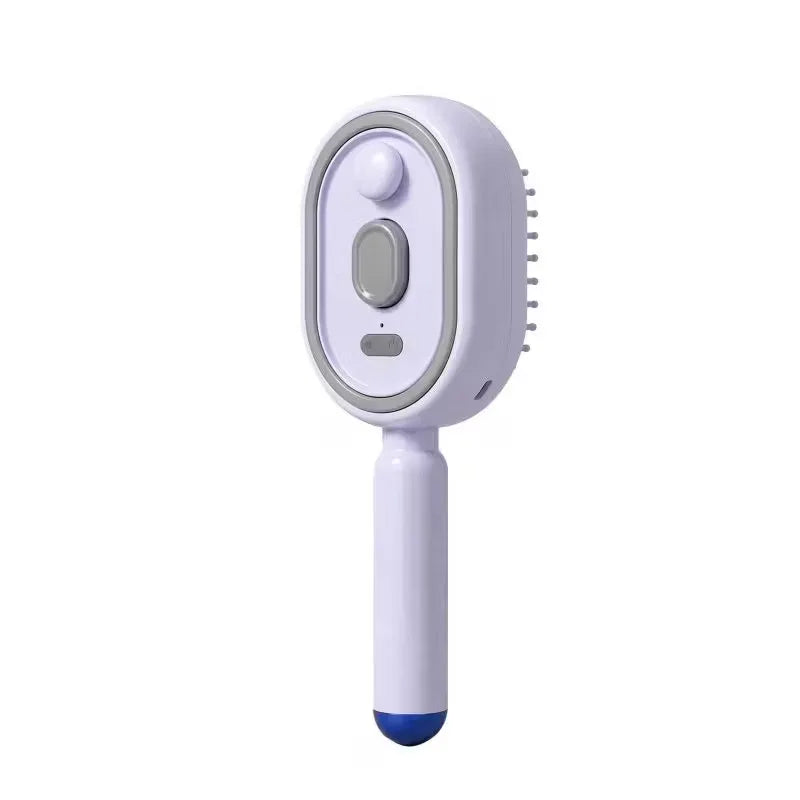 Electric Steam Hair Brush with Water Spray – USB-C Rechargeable Detangling & Anti-Frizz Brush