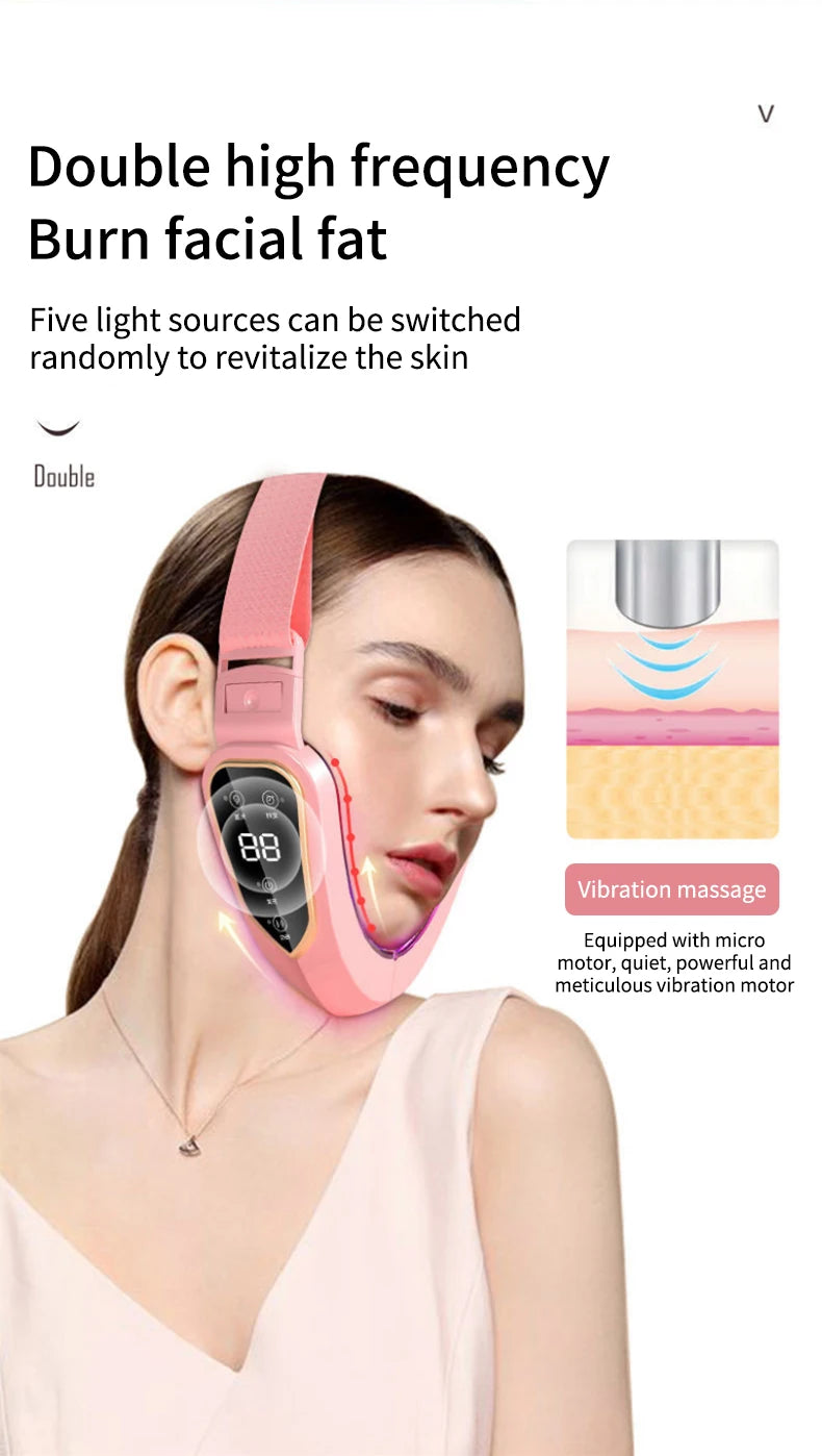LED V-Face Lifting Massager – Photon Therapy & EMS Slimming Tool