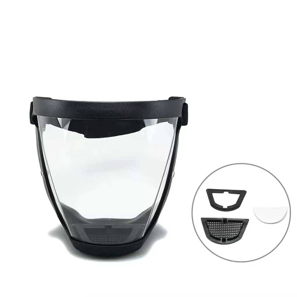 Panoramic Safety Mask: Heat-Resistant & Adjustable Full-Face Protection