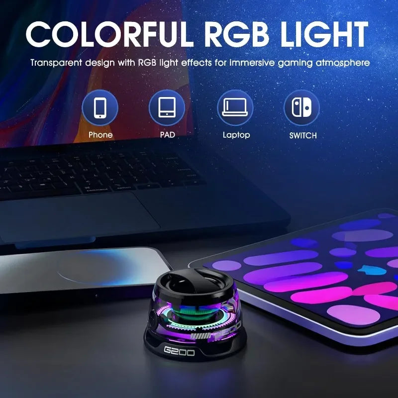 The Nomad Pod: Magnetic Bluetooth Travel Speaker with Pulsating RGB Glow