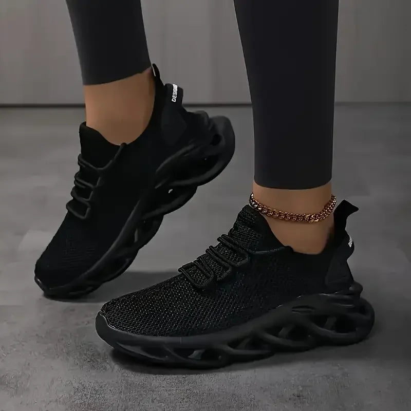 Unisex Breathable Mesh Sneakers with 3cm Height Advantage