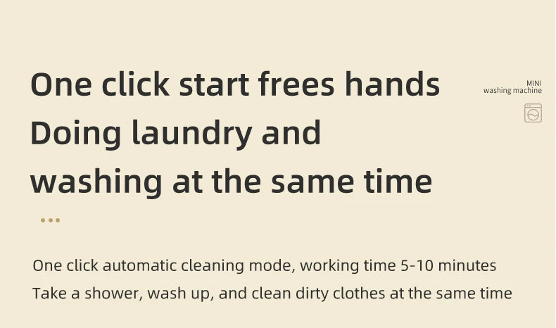Miniature Wireless Washing Machine: Specialized Care for Underwear, Socks & Pet Wear