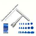 Paintless Car Dent Repair Kit – T-Handle Puller with 18 Professional Glue Tabs
