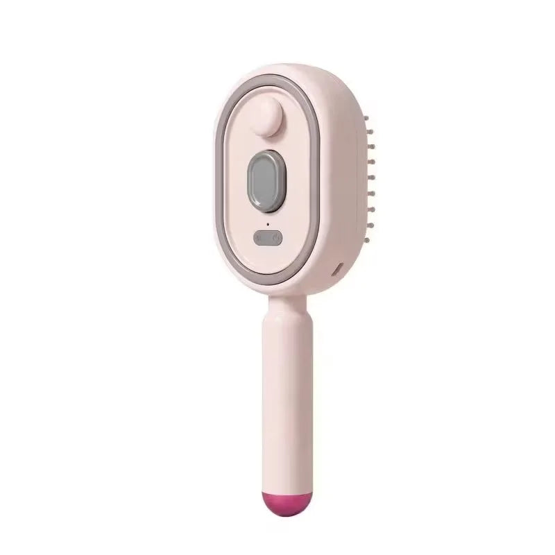 Electric Steam Hair Brush with Water Spray – USB-C Rechargeable Detangling & Anti-Frizz Brush