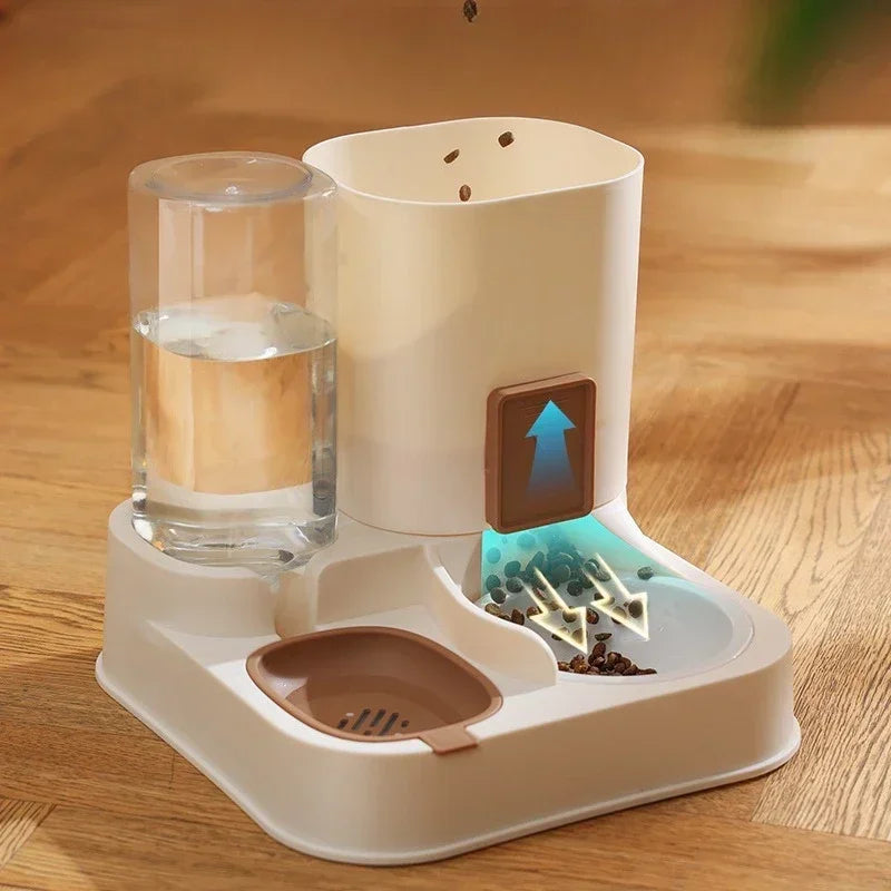 The 24/7 Auto-Refill Station: Exquisite Pet Bowl & Constant-Flow Fountain