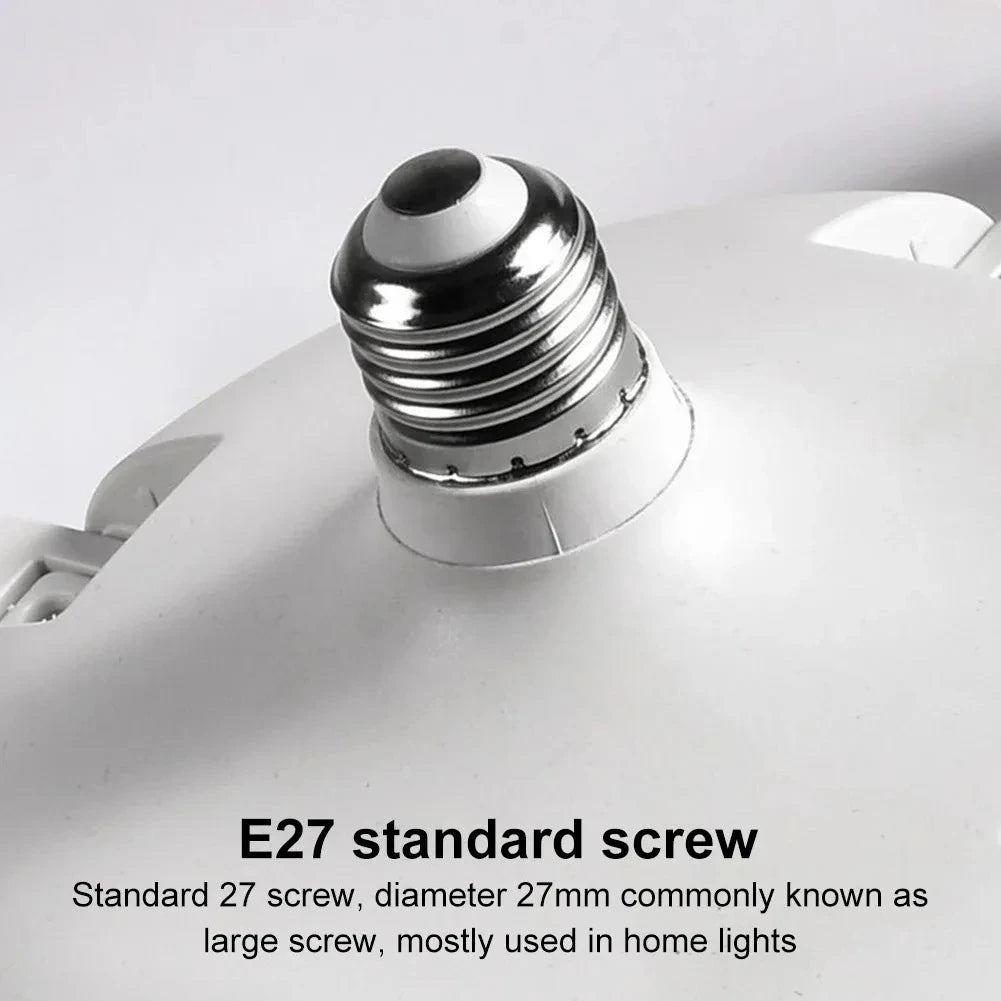 Drone-Design Silent Ceiling Fan Light | Dimmable 3-Color LED & E27 Base with Remote Control