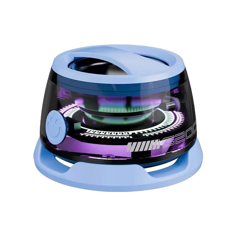 The Nomad Pod: Magnetic Bluetooth Travel Speaker with Pulsating RGB Glow