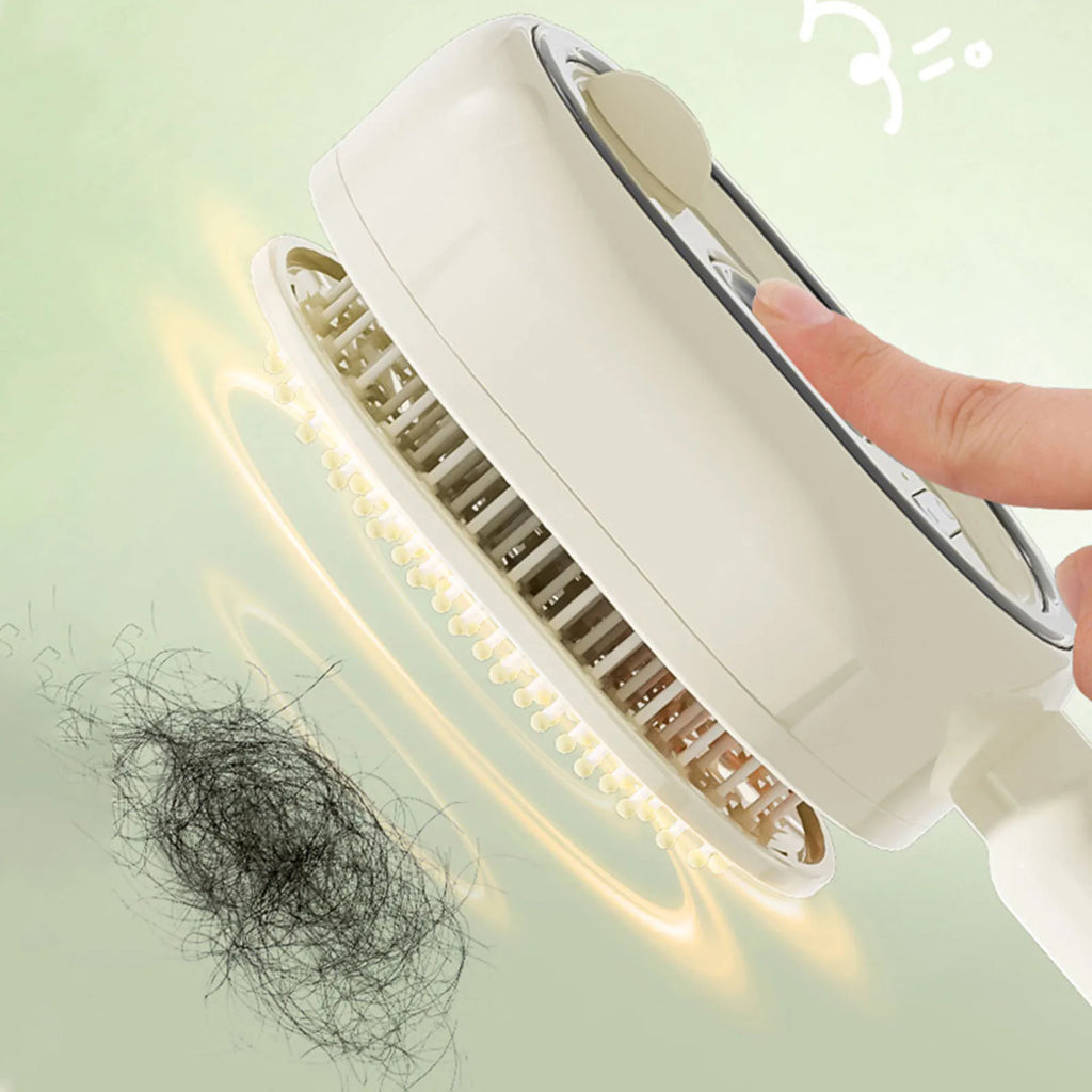 Electric Steam Hair Brush with Water Spray – USB-C Rechargeable Detangling & Anti-Frizz Brush