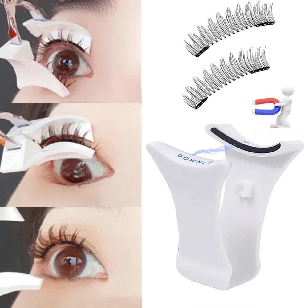 The 5-Second Lash Master: Magnetic Tweezer & Curler for 3D Mink Lashes