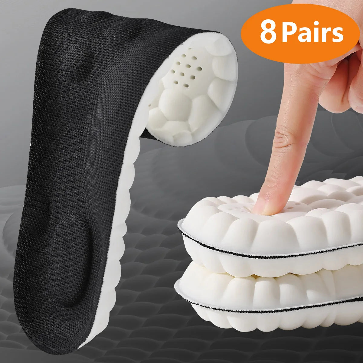 The 12-Hour Comfort Pad: Breathable Shock-Absorbing Arch Support Insoles