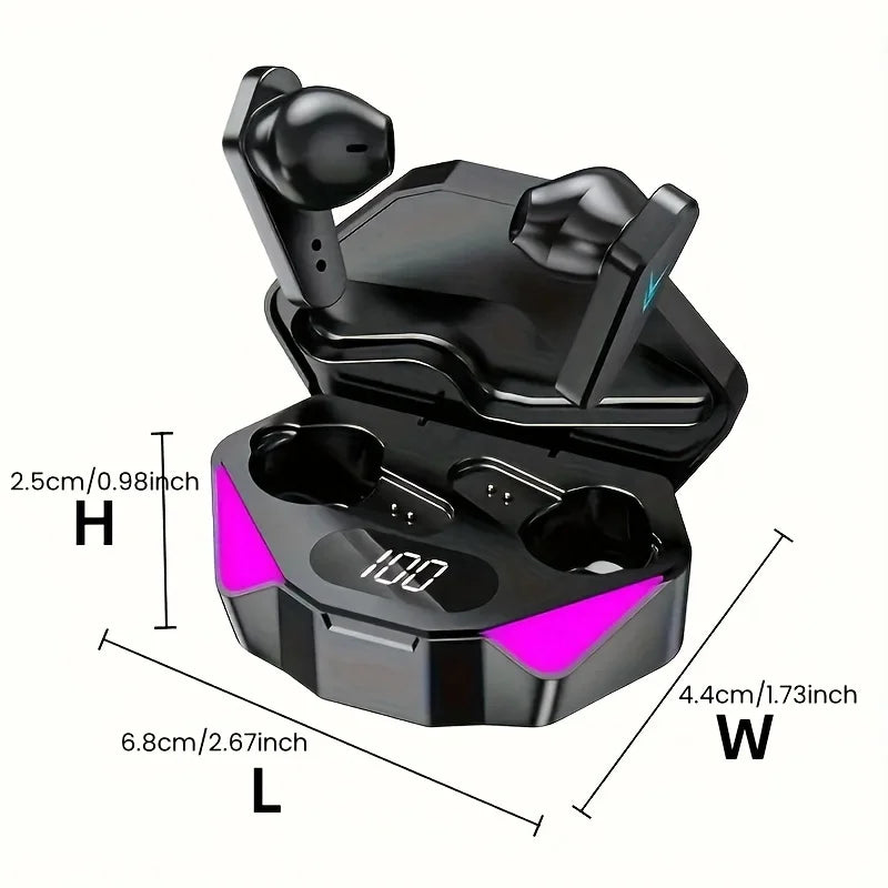 Wireless Bluetooth 5.3 Earbuds with Smart LED Power Display