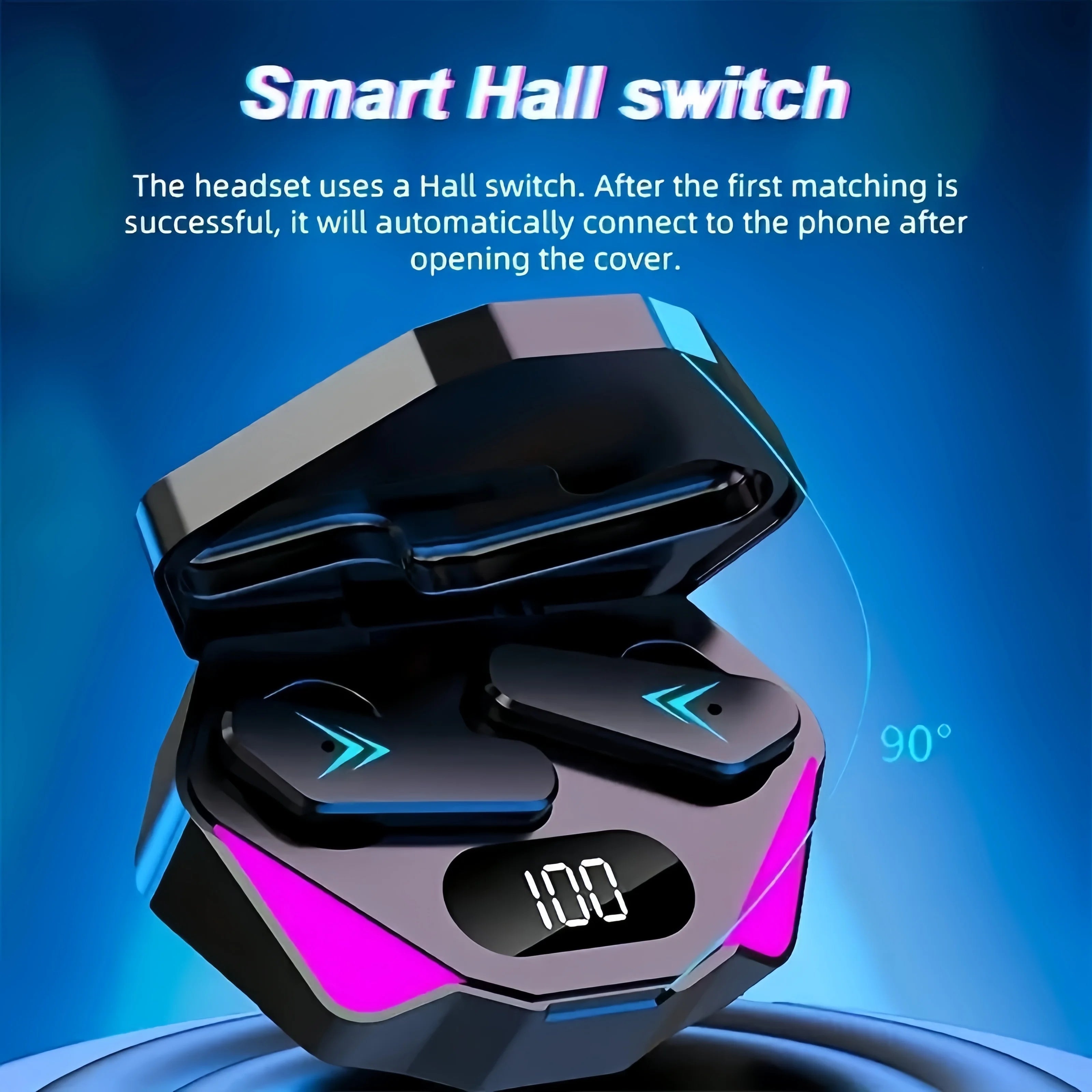 Wireless Bluetooth 5.3 Earbuds with Smart LED Power Display