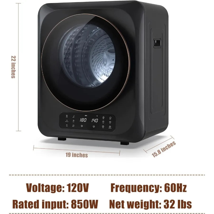 The Urban Nomad 12lb Portable Dryer: 6-Mode Smart Drying for Small Spaces