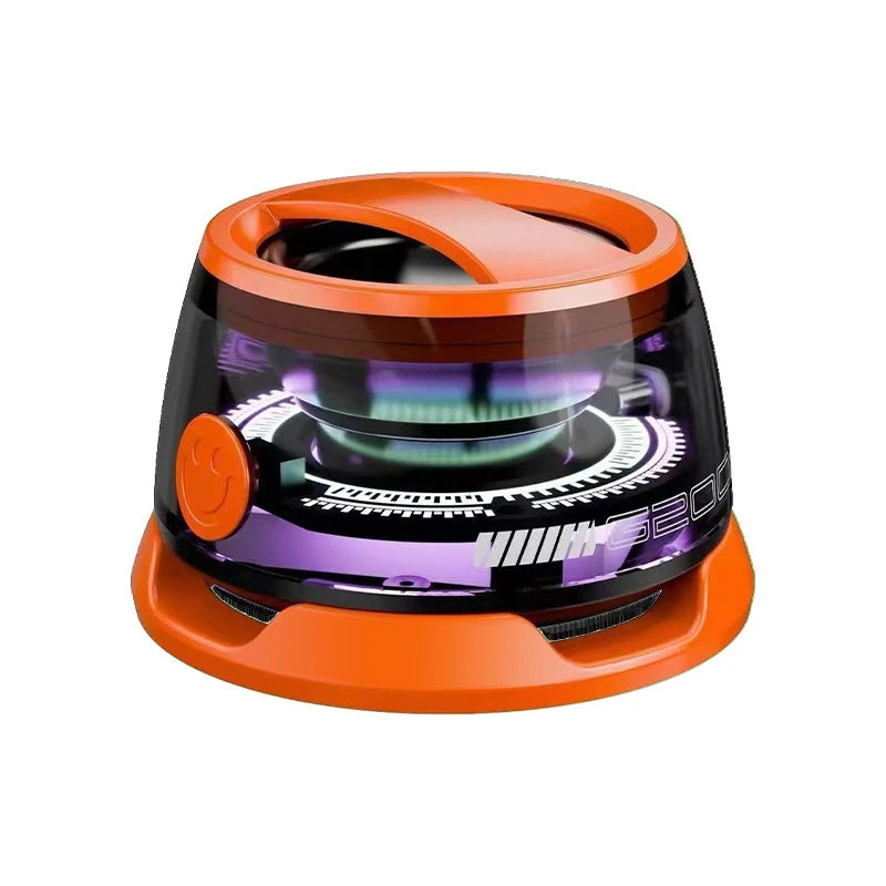 The Nomad Pod: Magnetic Bluetooth Travel Speaker with Pulsating RGB Glow