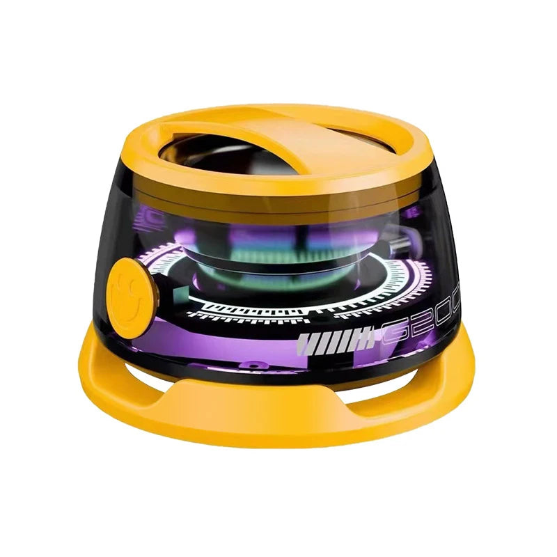 The Nomad Pod: Magnetic Bluetooth Travel Speaker with Pulsating RGB Glow