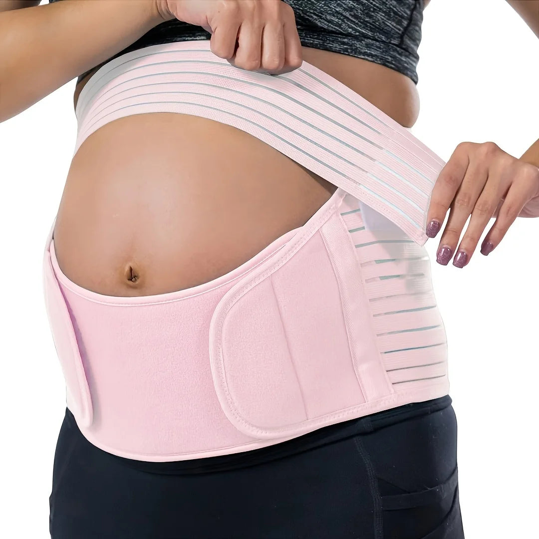 Adjustable Maternity Belly Band for Pregnancy – Lower Back & Abdomen Support Belt for Pain Relief