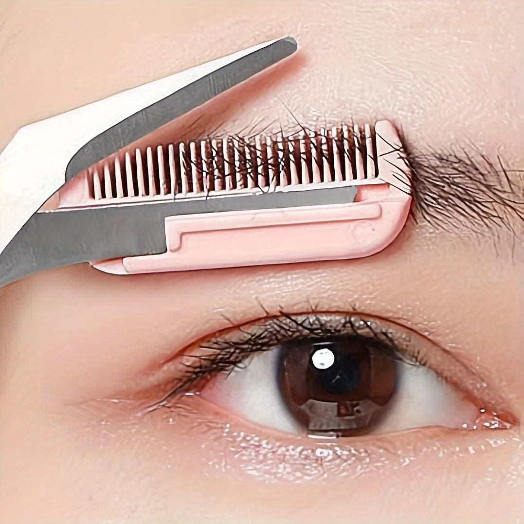 Brow Duo | Stainless Steel Grooming Scissors for Flawless Brows