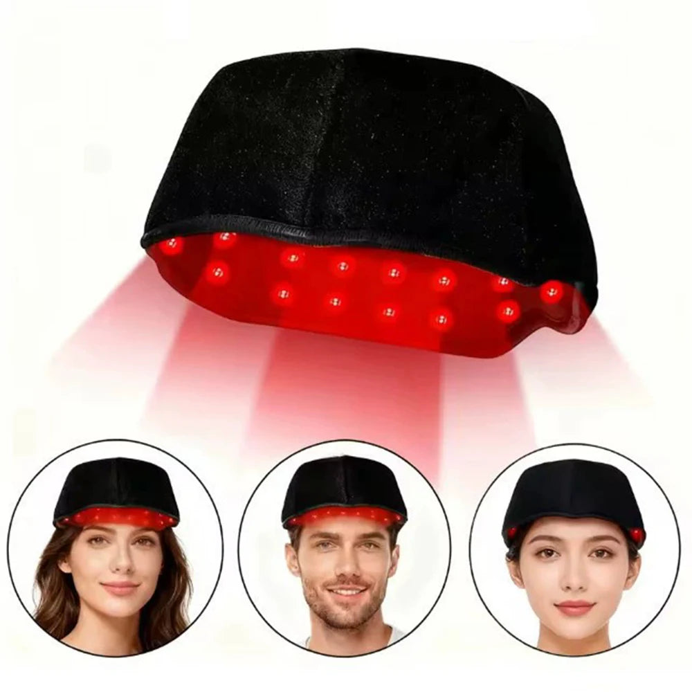 Red Light Therapy Cap for Hair Growth & Thinning – 660nm & 850nm Infrared LED Scalp Care Hat