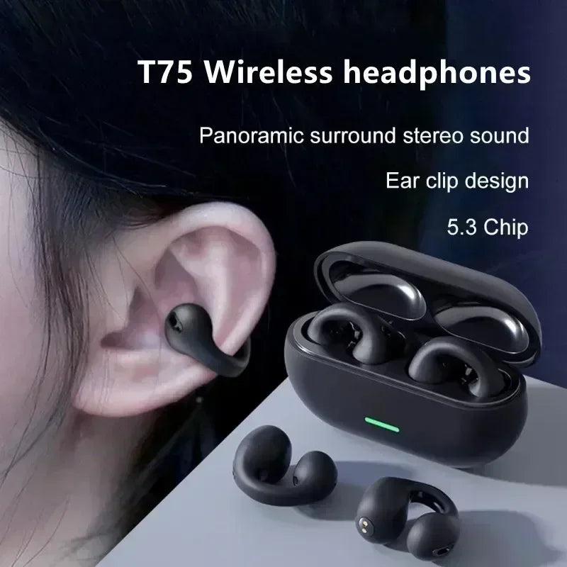 T75 Pro | Ultra-Light Bone Conduction Open-Ear Headphones