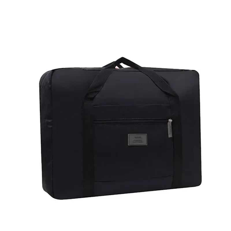 Foldable Carry-On: Water-Resistant Overnight Bag with Trolley Sleeve