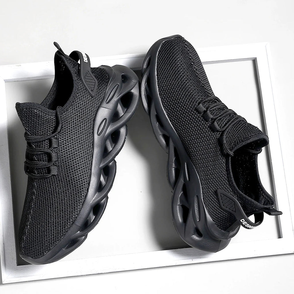 Unisex Breathable Mesh Sneakers with 3cm Height Advantage