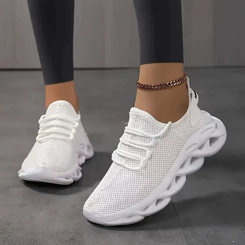 Unisex Breathable Mesh Sneakers with 3cm Height Advantage