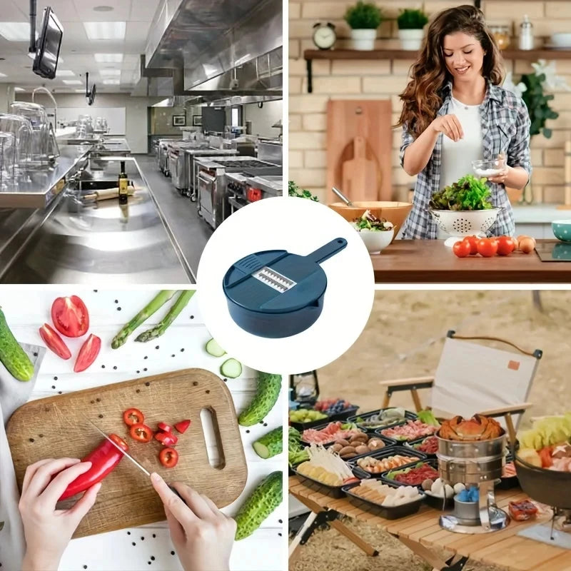 One minute Salad Slicer: 9-in-1 Multi-Functional Vegetable Cutter & Grater